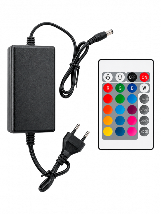 Светодиодная лента Неоновая 5м с адаптером питания IP65 Огонёк OG-LDL47 RGB